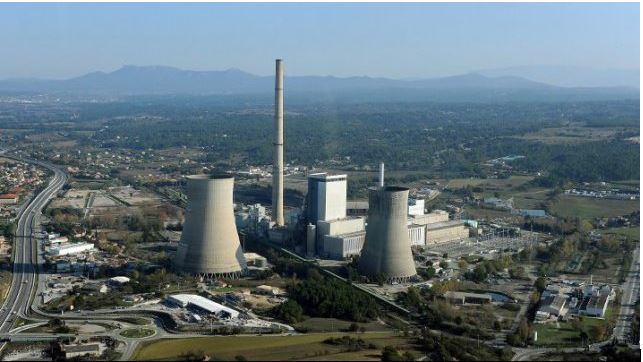 flue gas cleaning system on coal plant