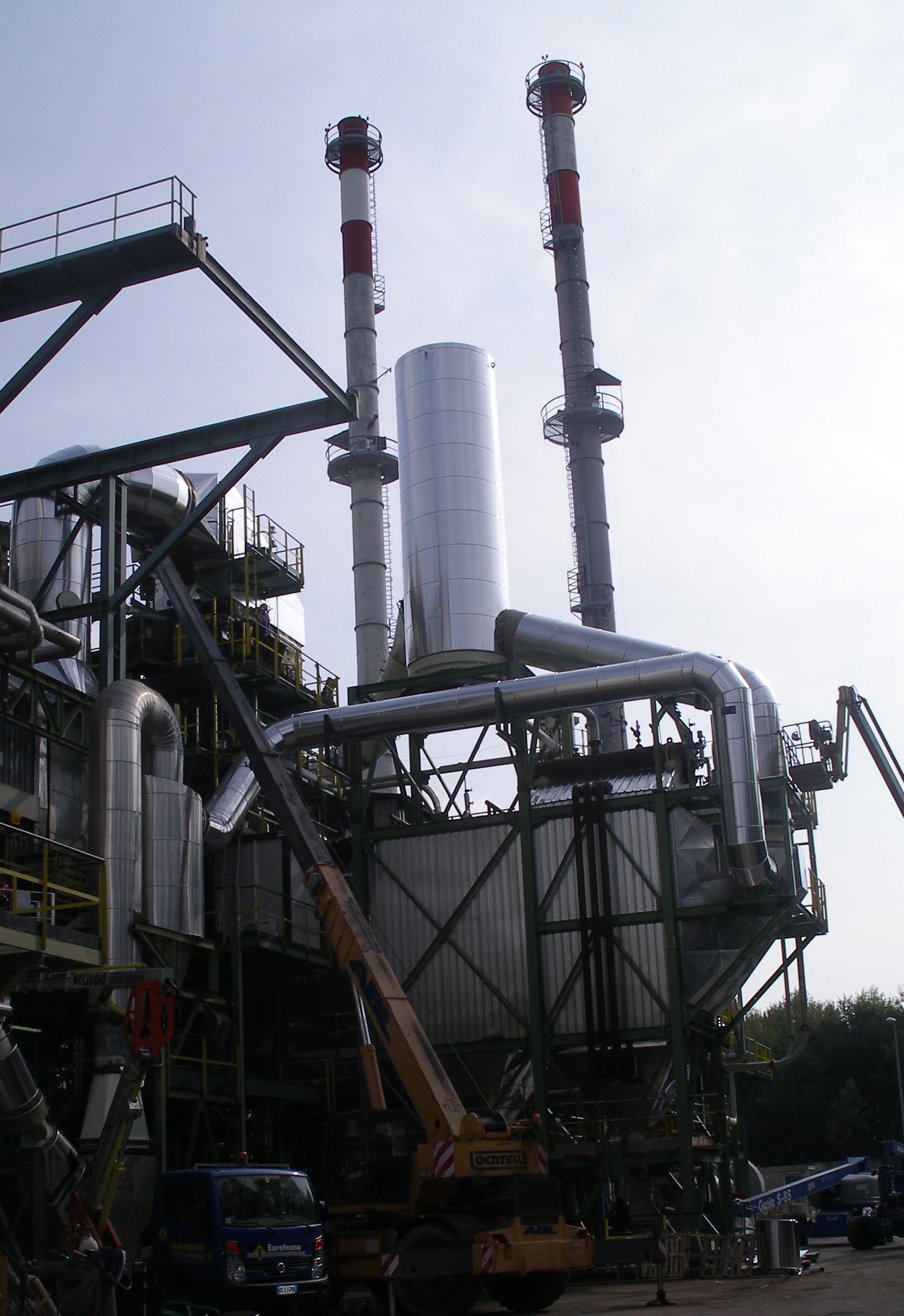 SCR reactor on incineration plant